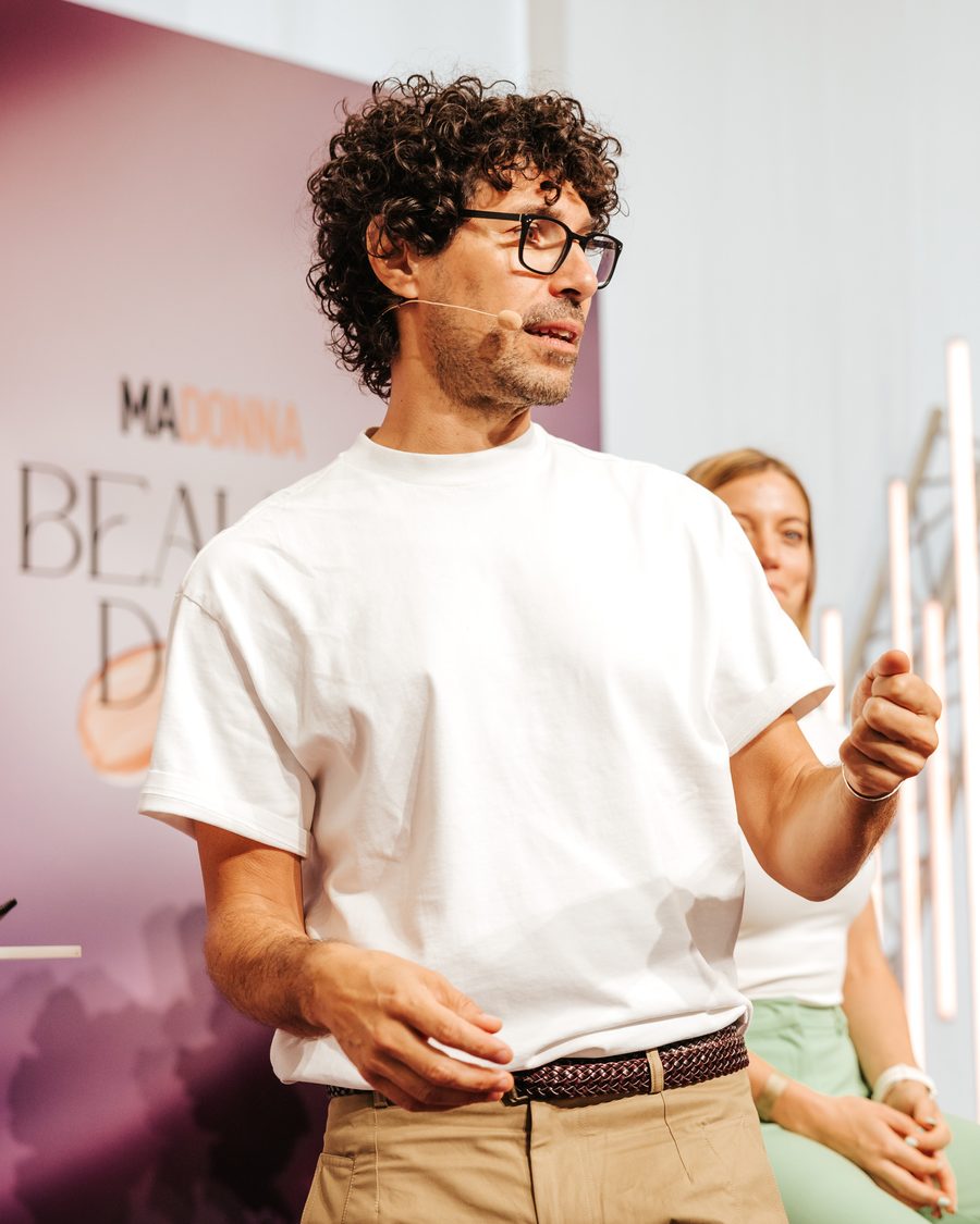 Boris Entrup beim Live-Make-up